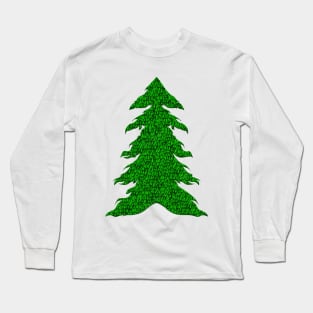 Green tree carpet, merry christmas Long Sleeve T-Shirt